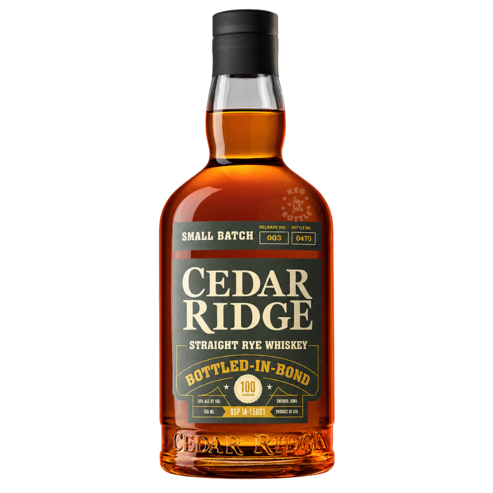 Cedar Ridge Bottled-in-Bond Straight Rye Whiskey (750mL)