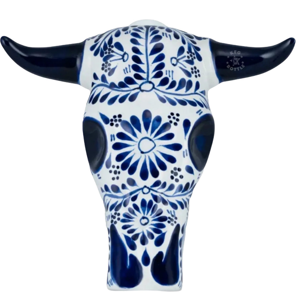 Azulejos Trophy Head Bull Horns Anejo Tequila (750mL)