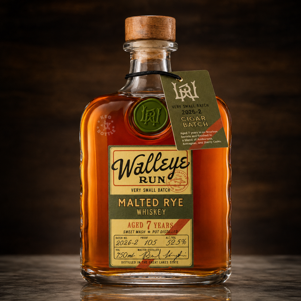 Walleye Run Cigar Run 7 Year 2026-02 Malted Rye Whiskey (750mL)