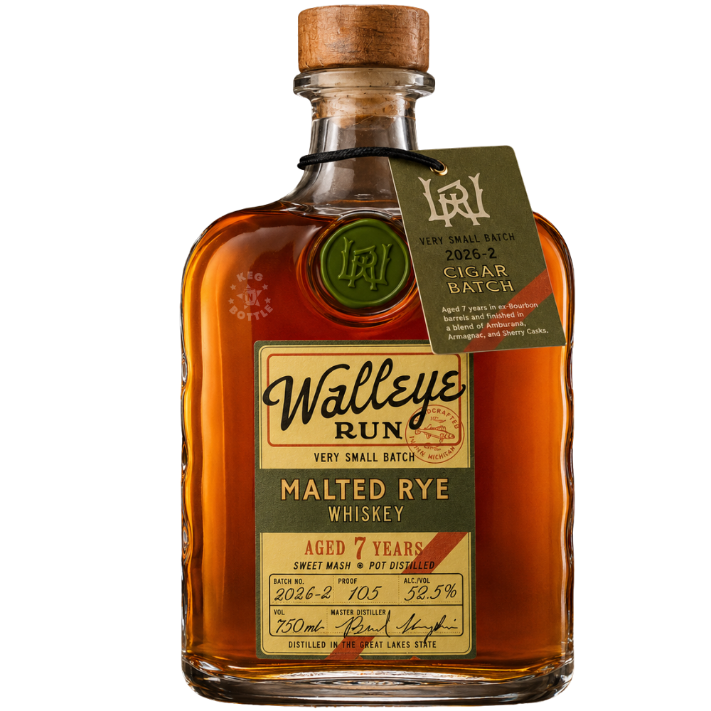 Walleye Run Cigar Run 7 Year 2026-02 Malted Rye Whiskey (750mL)