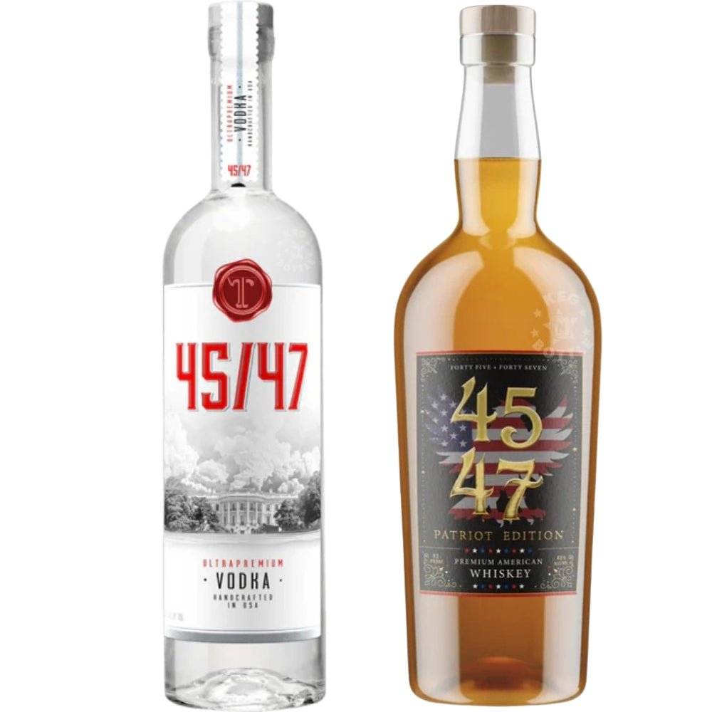 45-47 Vodka and Patriot Edition Whiskey Combo Pack 750 ml (2 Bottles)