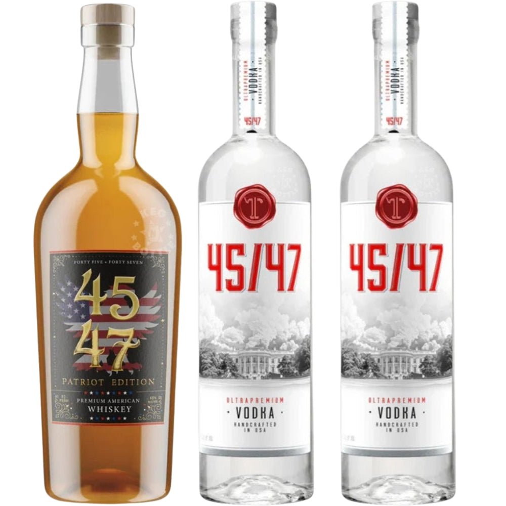 45/47 Vodka and Whiskey 3-Bottle Combo Pack