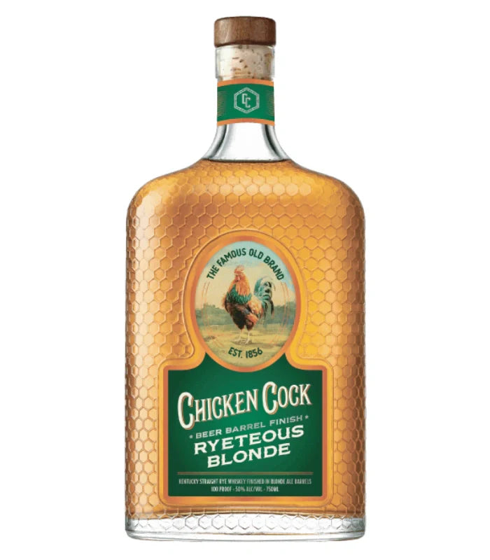 Chicken Cock Ryeteous Blonde Beer Barrel Finish Rye Whiskey (750mL)