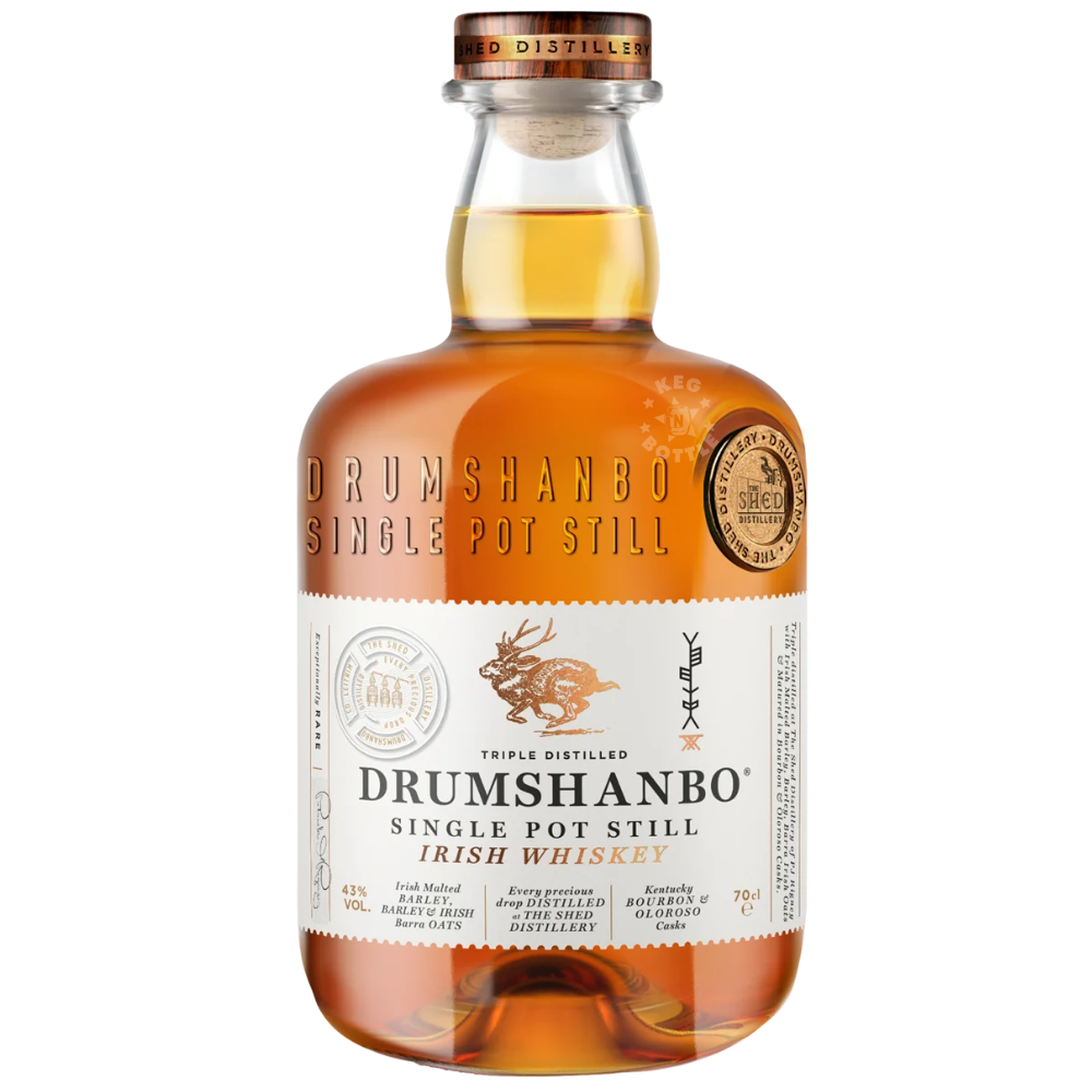 Drumshanbo Single Pot Still Irish Whiskey 750mL bottle from The Shed Distillery in Ireland.