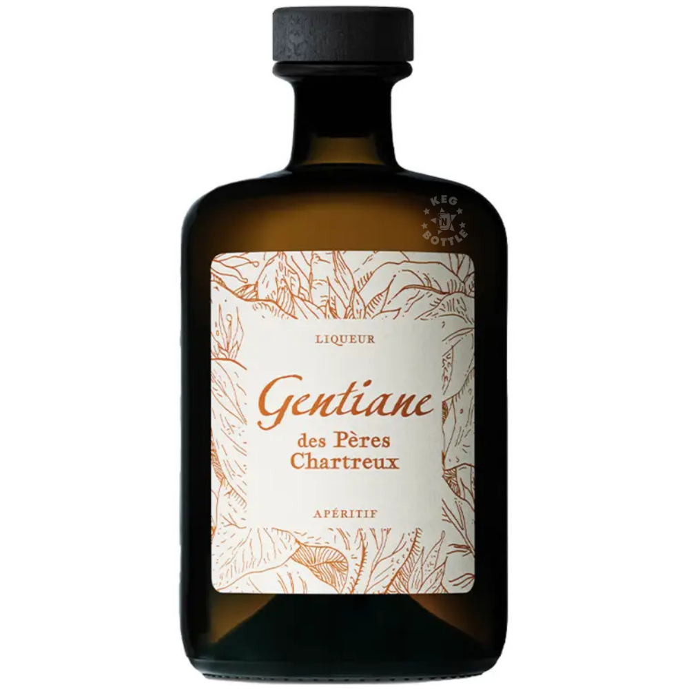 Gentiane des Pères Chartreux Liqueur Apéritif 700mL French herbal liqueur crafted with gentian root and traditional alpine botanicals.