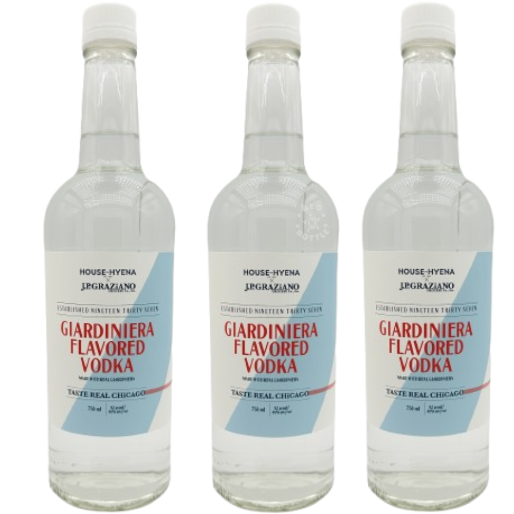 House of Hyena x J.P. Graziano Giardiniera Flavored Vodka (750mL) - 3 Pack