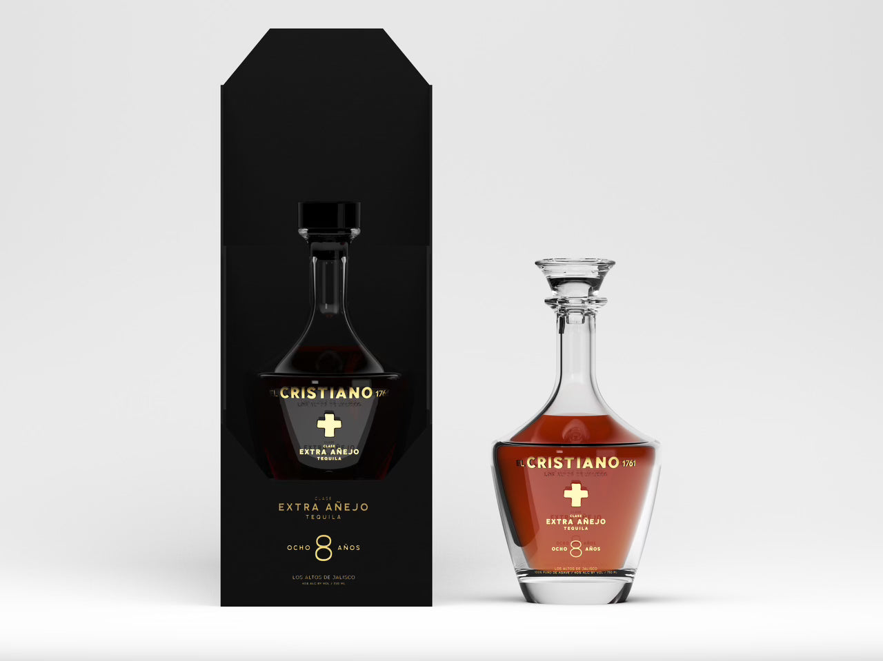 El Cristiano Extra Anejo 8 Year Tequila (750 ml) | Keg N Bottle