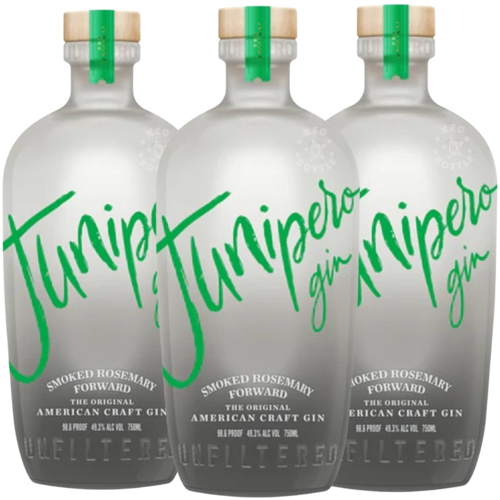 Junipero Smoked Rosemary Gin - 3 Pack (3 x 750 ml)