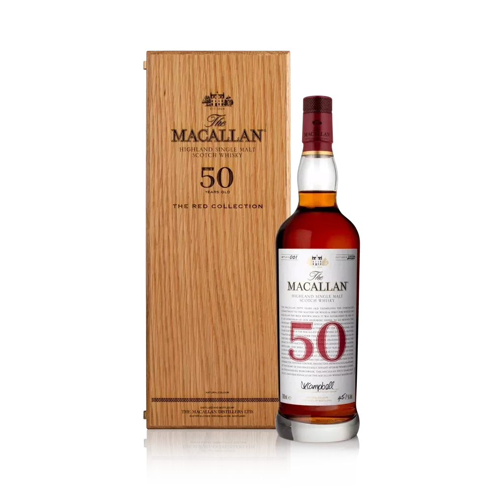 Macallan The Red Collection 50 Year Single Malt Scotch Whiskey (750mL)