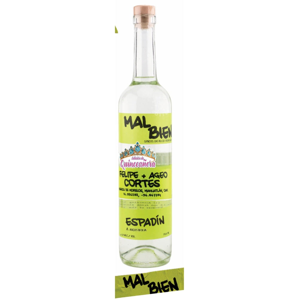 Mal Bien Espadín Quinceañera Cortés Mezcal 99 Proof 750ml bottle