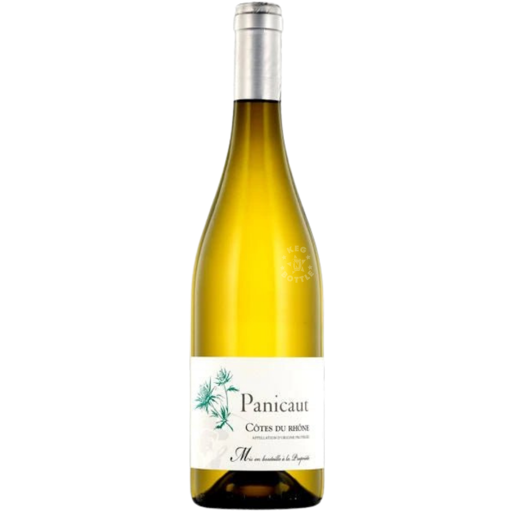 Panicaut Côtes du Rhône Blanc 750mL French white wine bottle from the Rhône Valley.