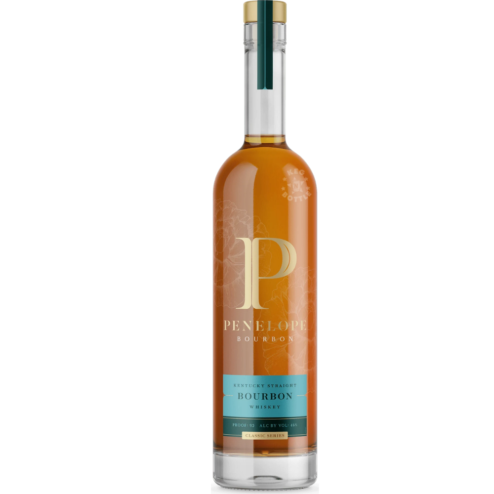 Penelope Kentucky Straight Bourbon Whiskey 750mL bottle featuring the signature Penelope bottle design and classic bourbon expression.