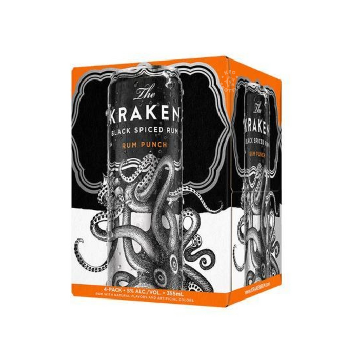 The Kraken Black Spiced Rum Punch RTD (4 Pack)