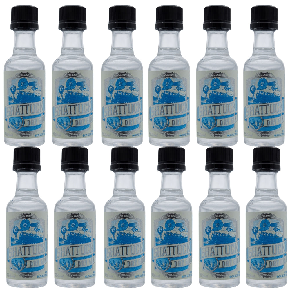 Shattuck Dry Gin - Pack of 12 (12x50 ml) (Copy)