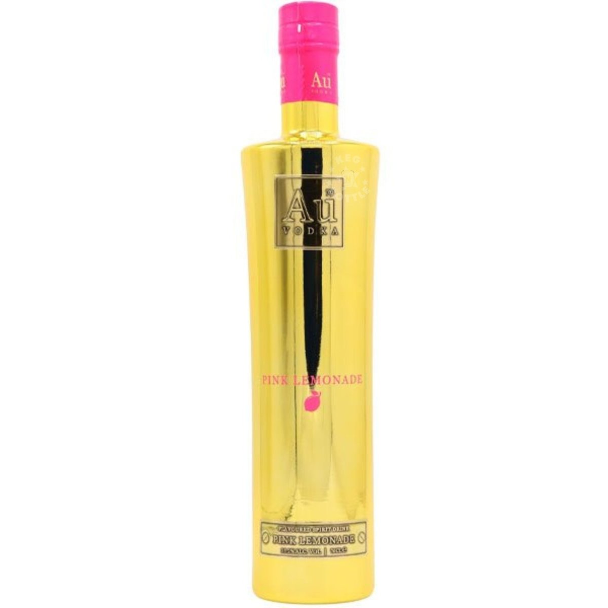 Au Pink Lemonade Vodka 750ml bottle with gold finish and pink cap