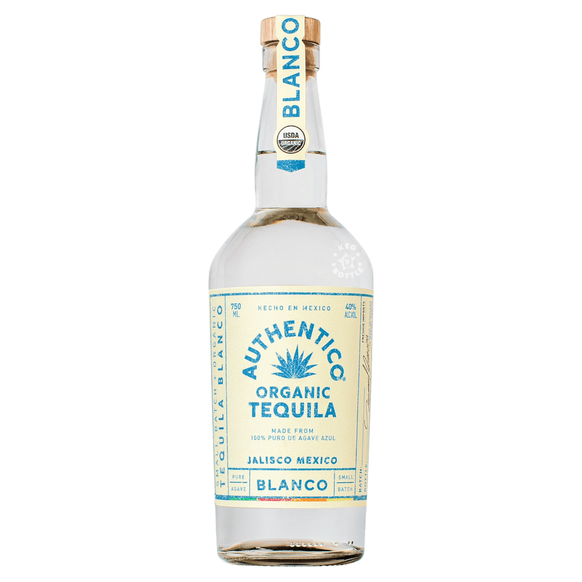 Authentico Blanco Organic Tequila (750 ml) | Keg N Bottle