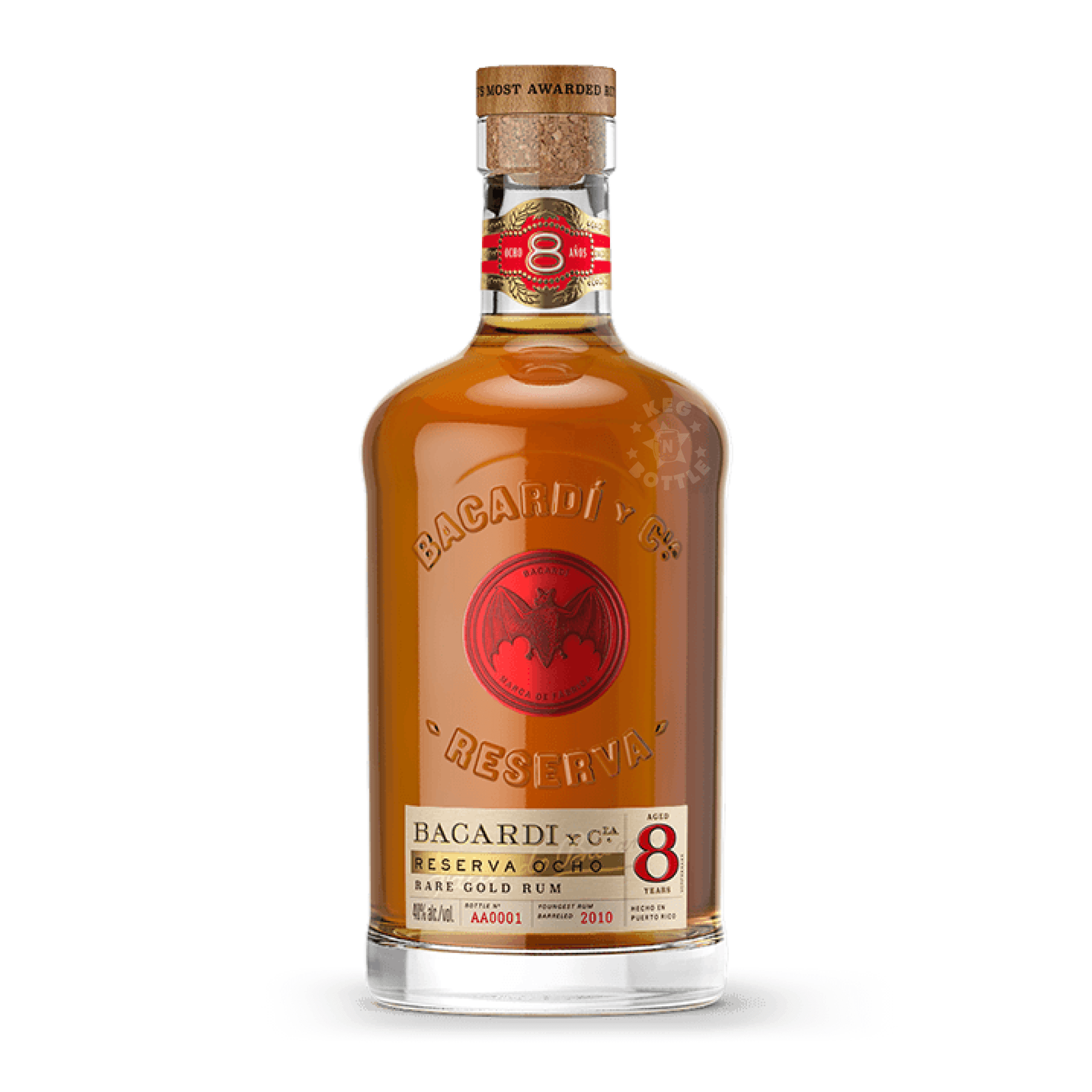 Bacardi 8 Year Gran Reserva Anejo Rum (750 ml) | Keg N Bottle