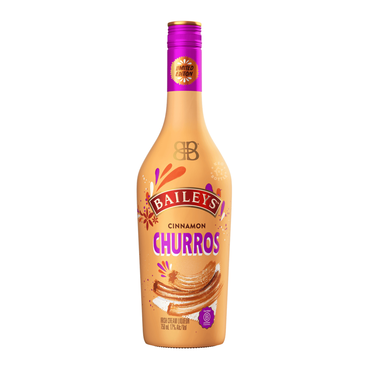 Baileys Cinnamon Churros Irish Cream Liqueur (750 ml) - Keg N Bottle