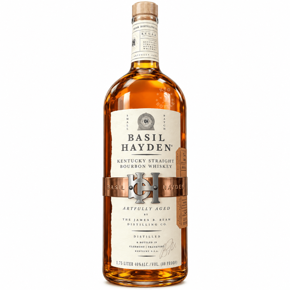 Basil Hayden Kentucky Straight Bourbon Whiskey (1.75 L) Front Bottle
