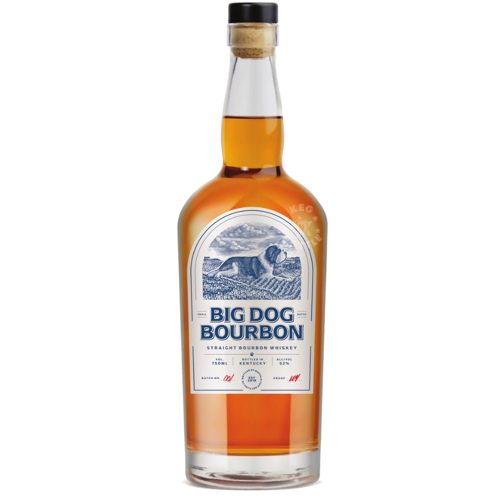 Big Dog Bourbon 750 ml bottle – Kentucky straight bourbon, 4 years aged, 104 proof.
