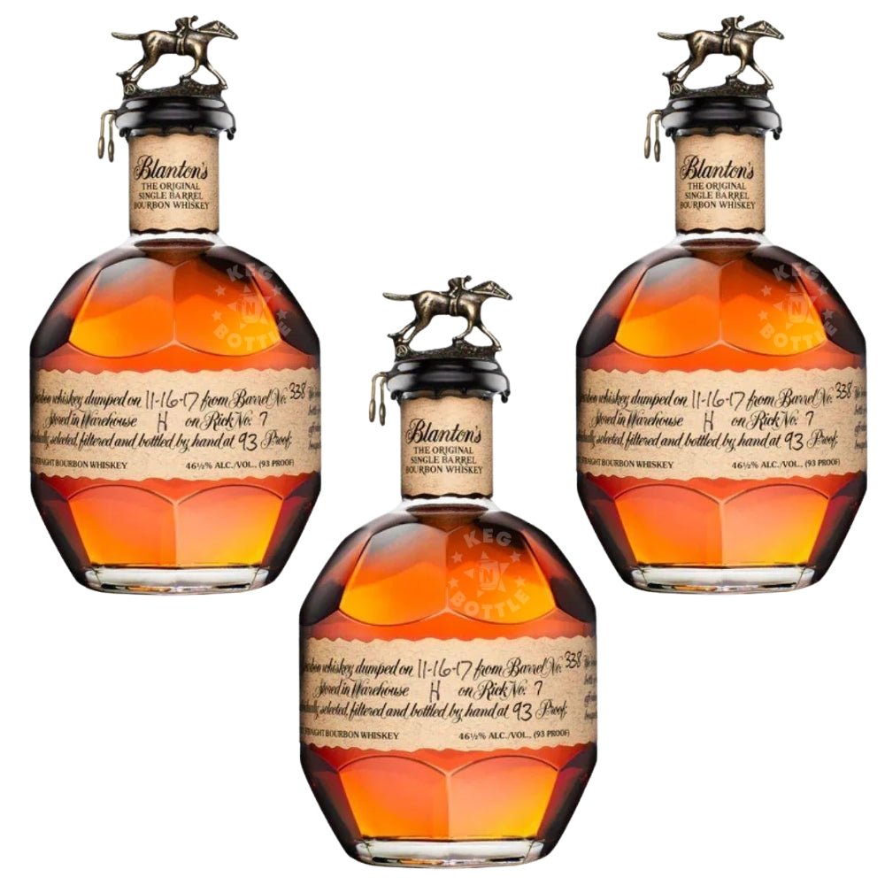 Blanton’s Original Single Barrel Bourbon - 3 Pack (750 ml Each)