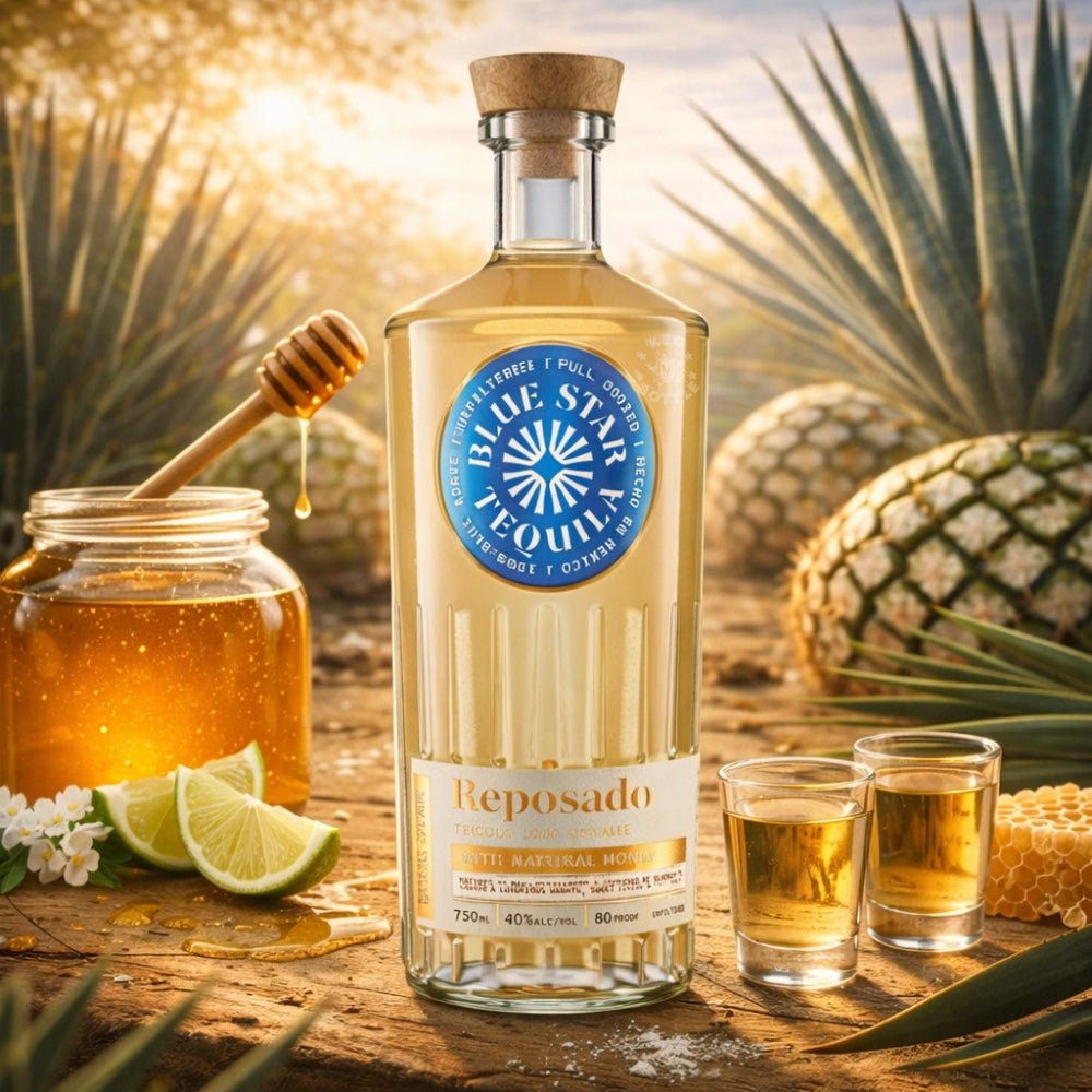Blue Star Honey Reposado Tequila (750mL) 2