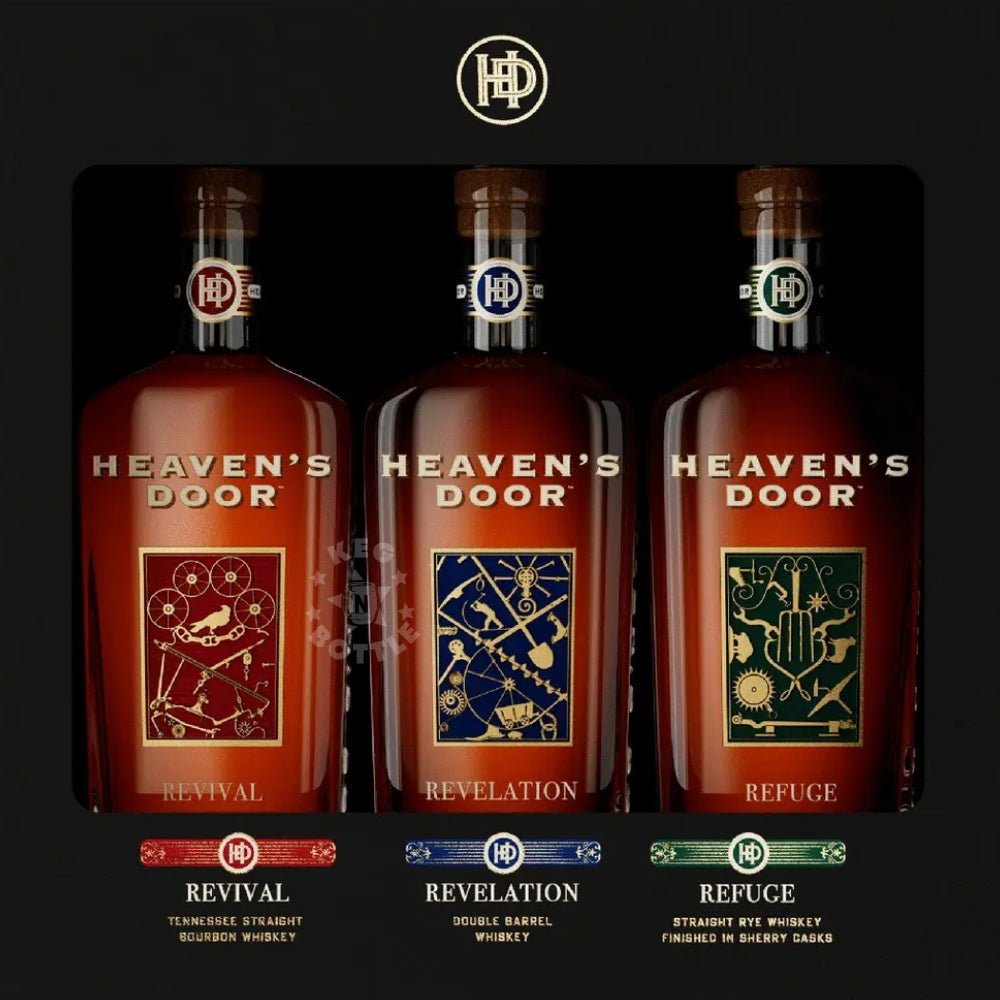 Bob Dylan Heaven's Door Whiskey Set (3 x 200 ml) | Keg N Bottle
