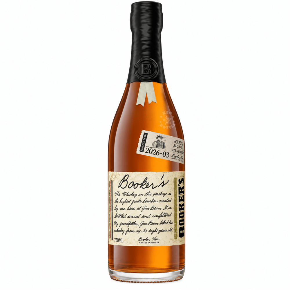 Booker’s Bourbon 2026-03 Southern Thunder Kentucky Straight Bourbon Whiskey 750mL barrel-strength bottle.