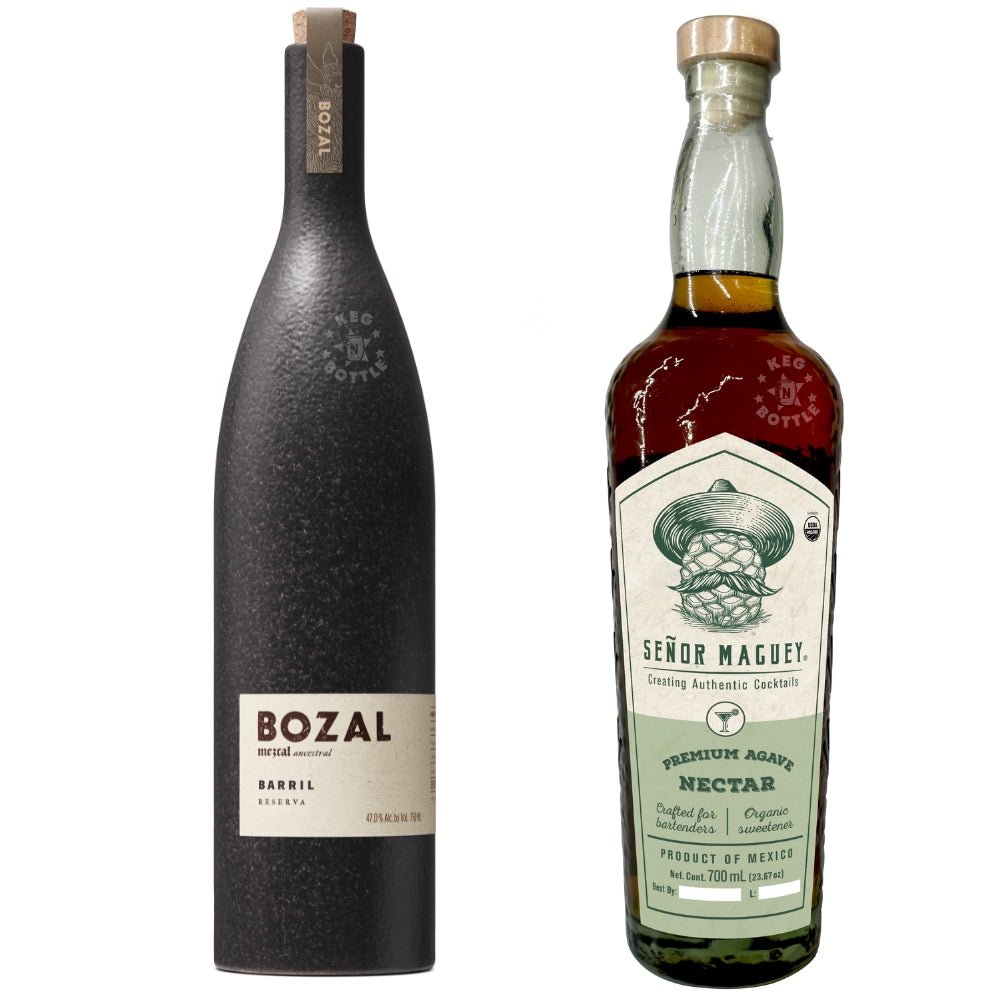 Bozal Barril Mezcal & Señor Maguey Agave Nectar bundle