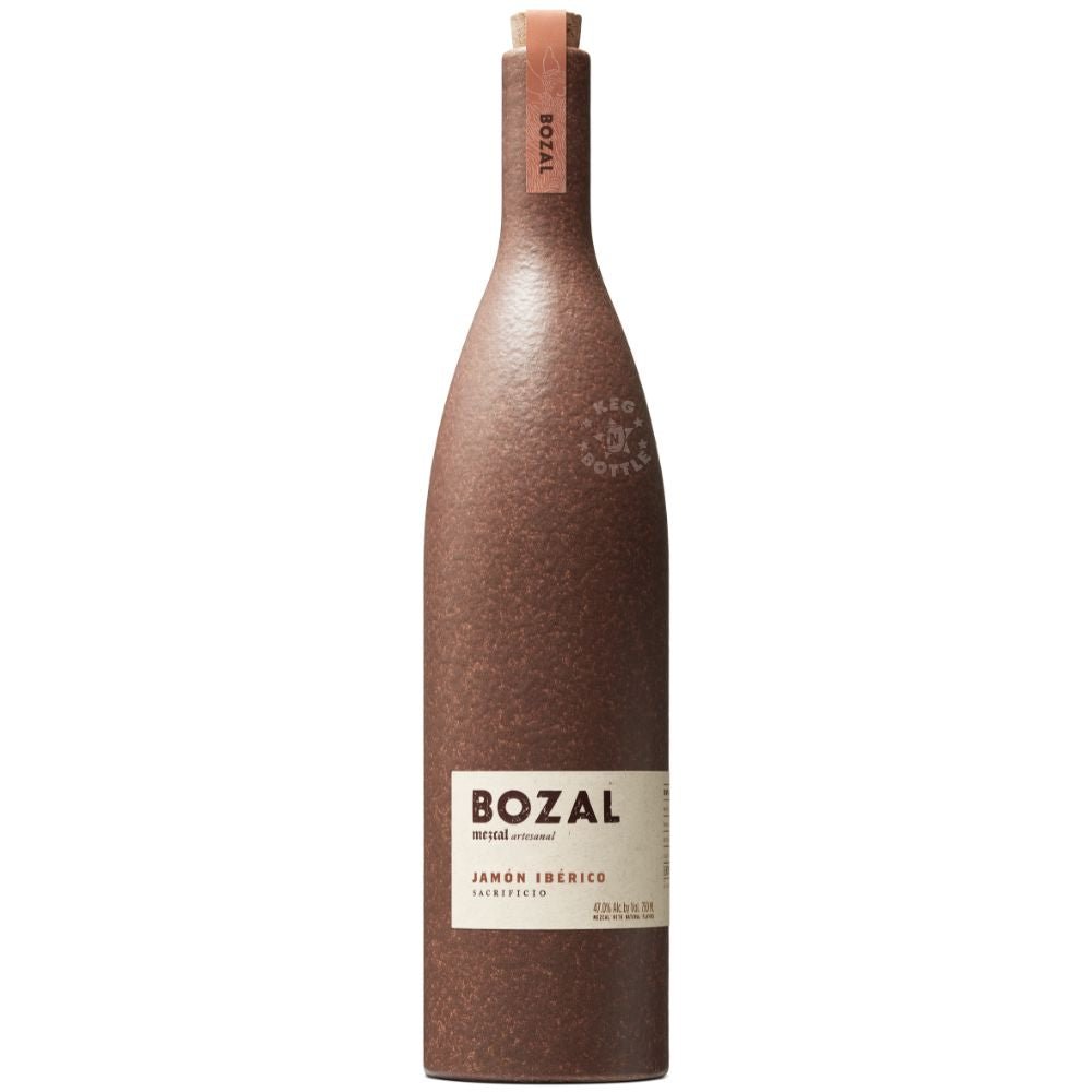 Bozal Jamón Ibérico Mezcal ceramic bottle