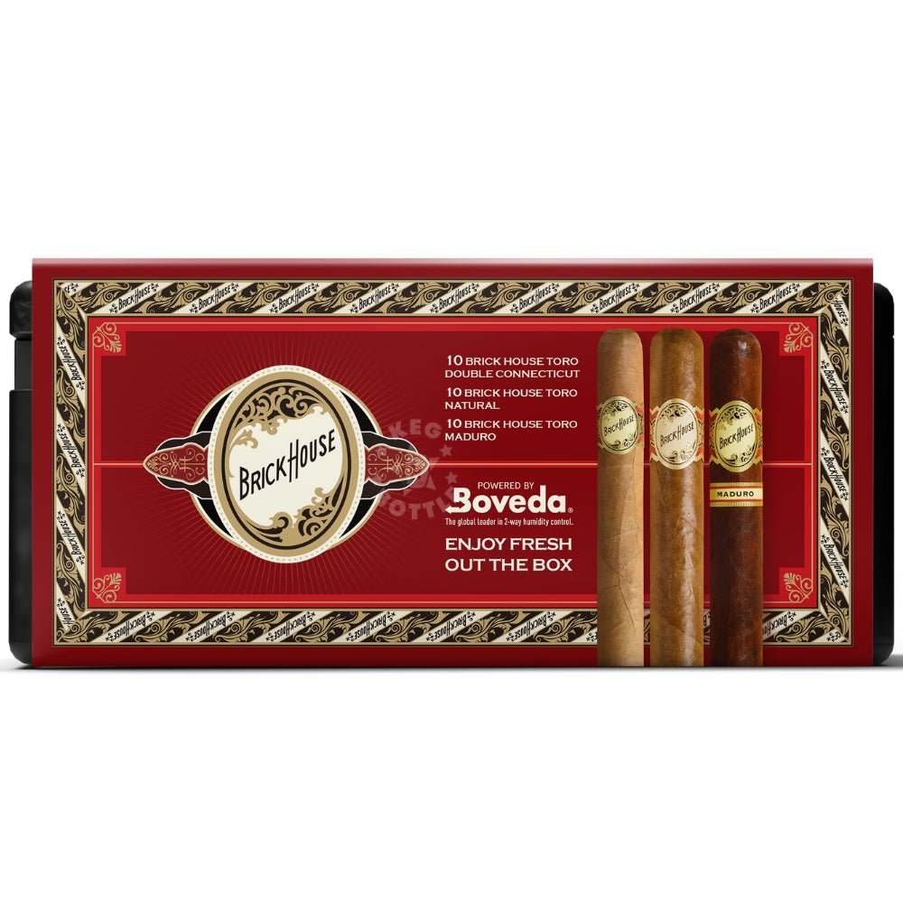 Brick House Premium Cigars Set + Personal Humidor by CigarBros | Keg N Bottle