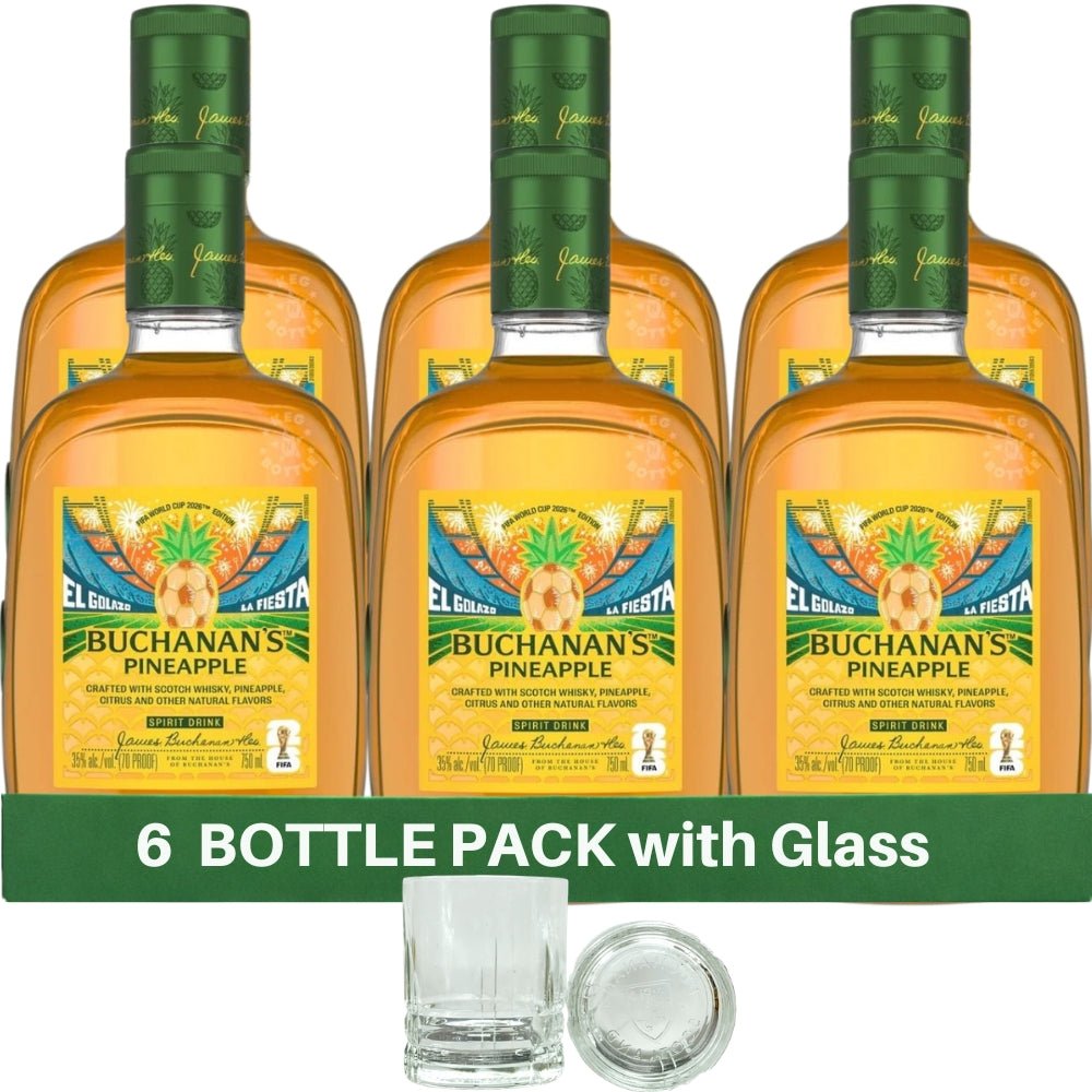 Buchanan’s Pineapple FIFA World Cup 2026 Limited Edition with Glass - 6 Pack (6 x 750ml)