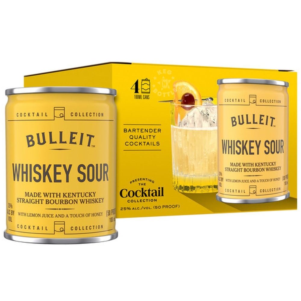 Bulleit Whiskey Sour Cocktail Collection 4 x 100ml ready to drink bourbon cocktail cans