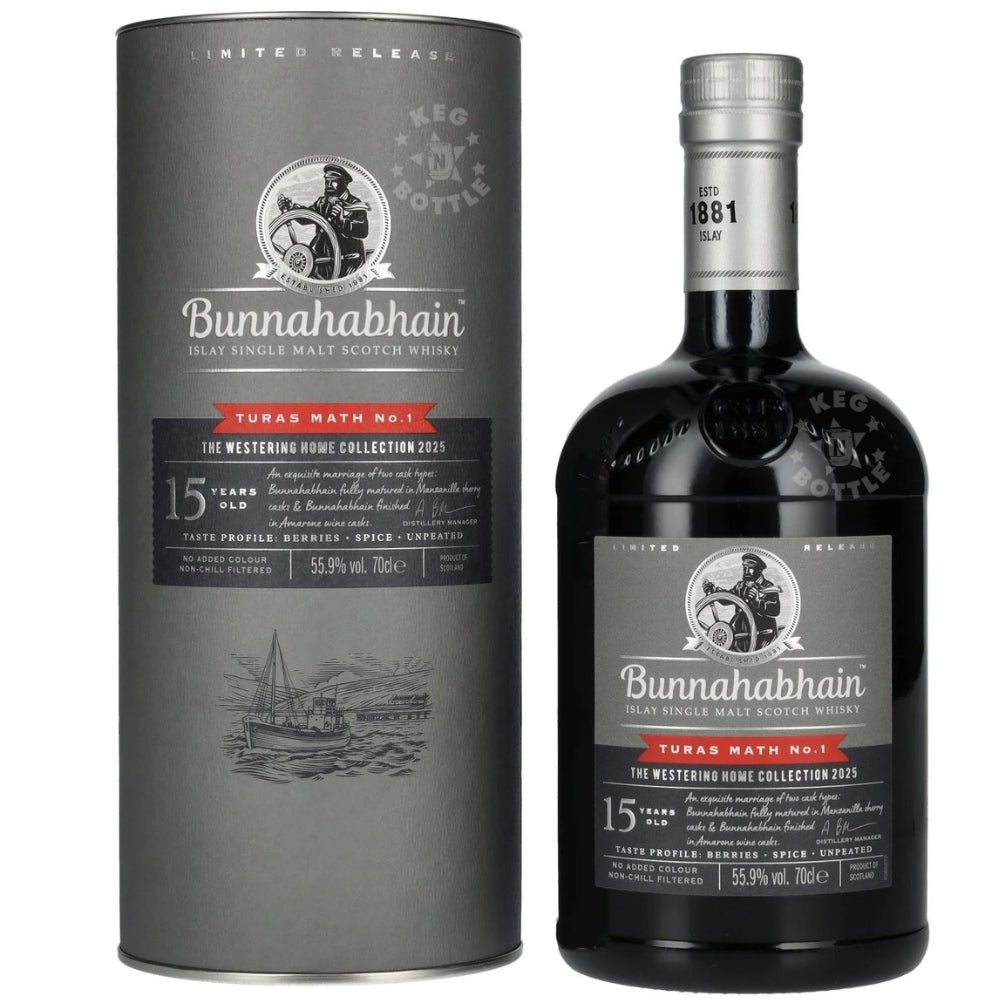 Bunnahabhain Turas Math No.1 15 Yr Westering Home Scotch 700 ml