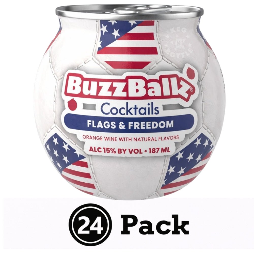 BuzzBallz Flags & Freedom Pineapple Orange Cocktail - 24 Pack (24x187mL) 2