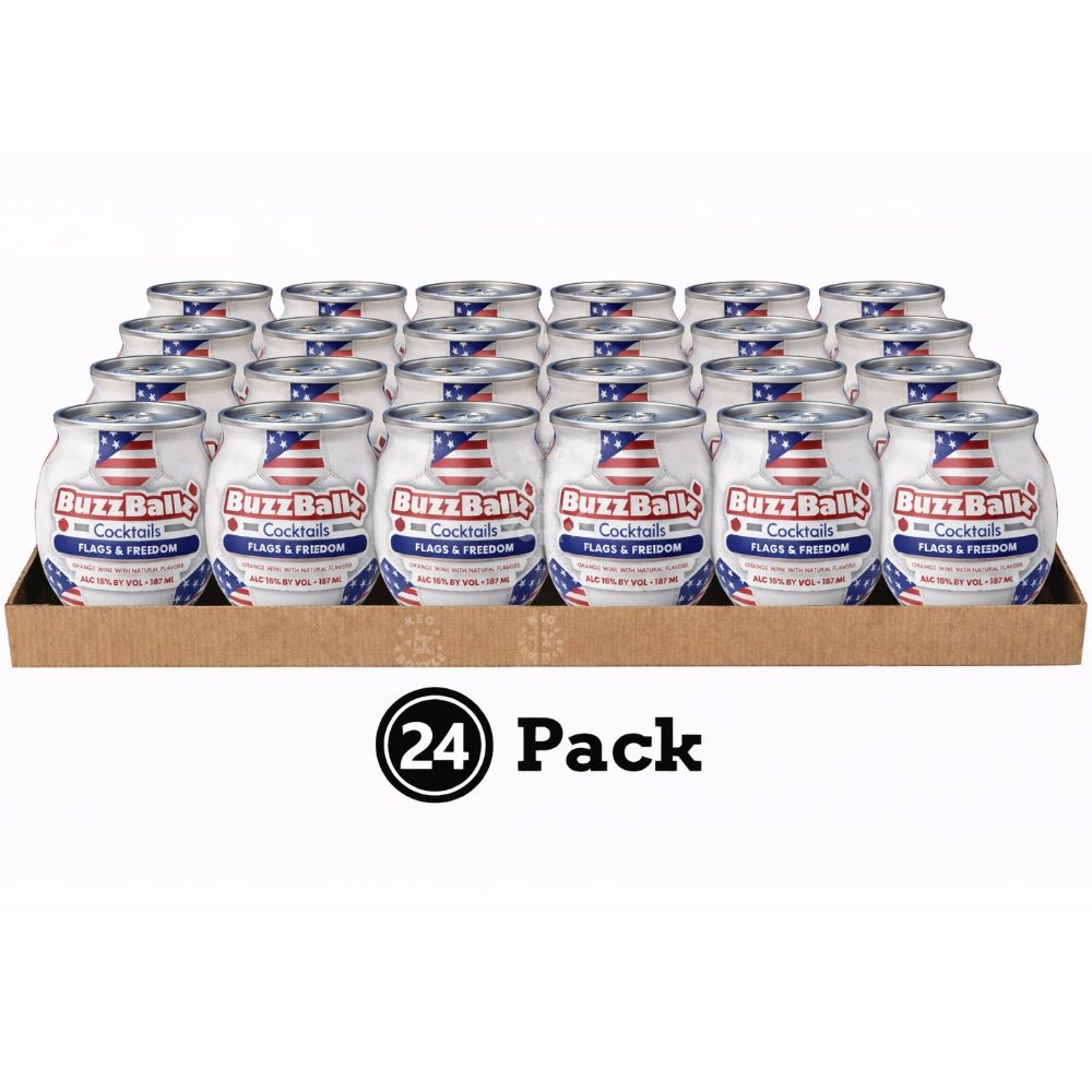 BuzzBallz Flags & Freedom Pineapple Orange Cocktail - 24 Pack (24x187mL)
