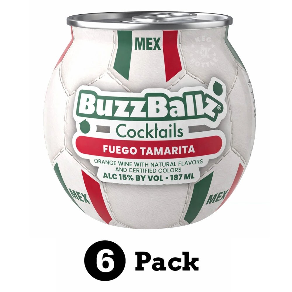 BuzzBallz Fuego Tamarita Watermelon Tamarind Cocktail - 6 Pack (6x187mL) | Keg N Bottle