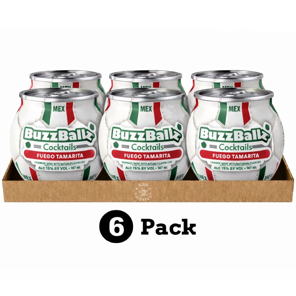 BuzzBallz Fuego Tamarita Watermelon Tamarind Cocktail - 6 Pack (6x187mL) | Keg N Bottle