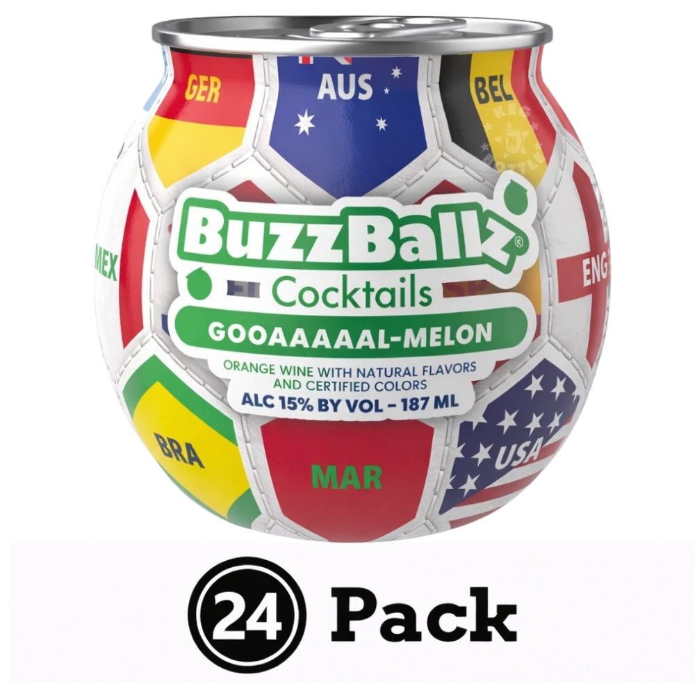 BuzzBallz Goaaaal-Melon Citrus Cocktail - 24 Pack (24x187mL) 2