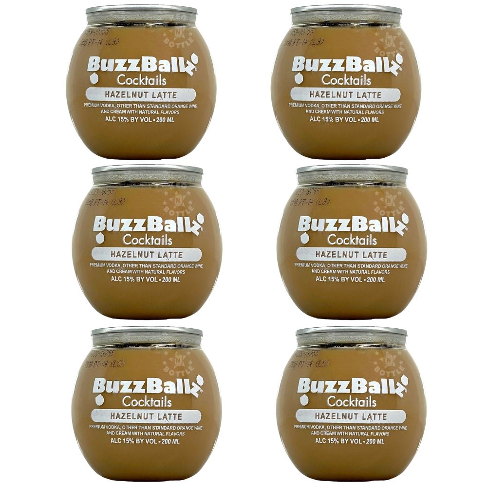 BuzzBallz Hazelnut Latte 6-Pack 200 ml each
