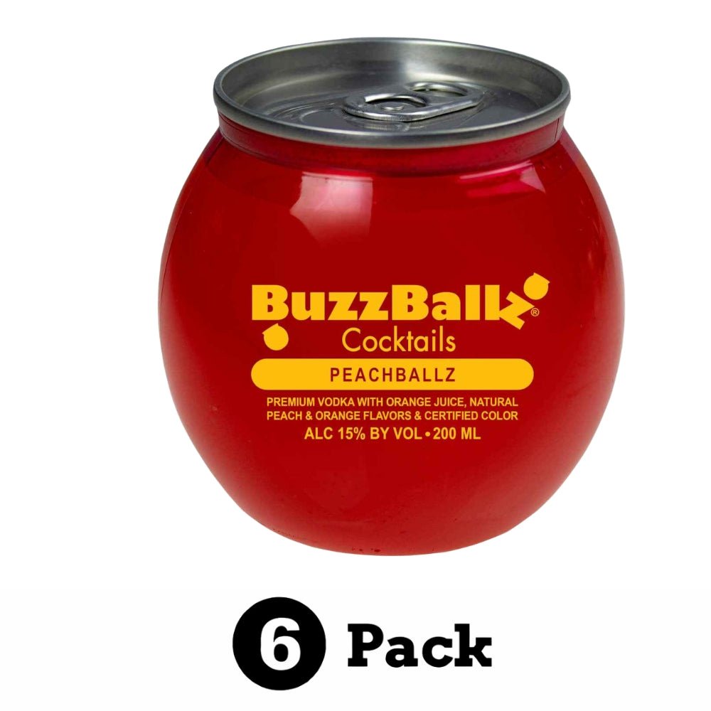 BuzzBallz PeachBallz - 6 Pack (6 x 200 ml) 2