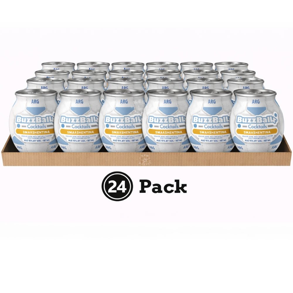 BuzzBallz Smashentina Melon Pepper Smash Cocktail - 24 Pack (24x187mL)