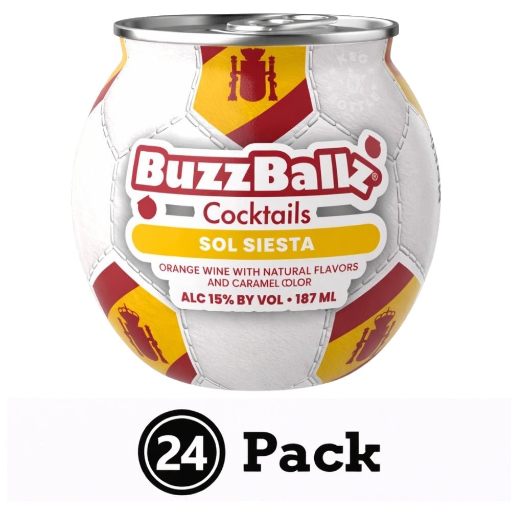 BuzzBallz Sol Siesta White Sangria Cocktail - 24 Pack (24x187mL) 2