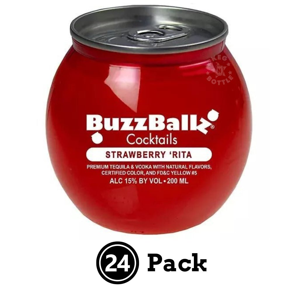 BuzzBallz Strawberry 'Rita (24x200 ml) | Keg N Bottle