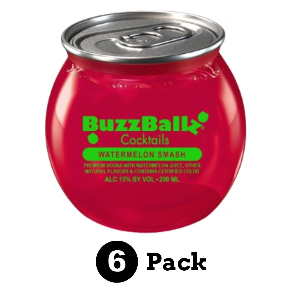 BuzzBallz Watermelon Smash - 6 Pack (6x200 ml) | Keg N Bottle