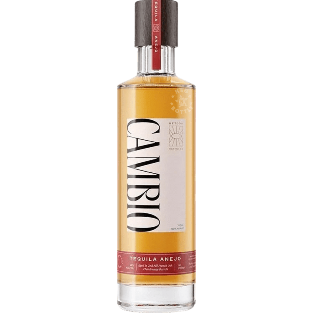 Cambio Añejo Tequila 750mL bottle aged in second-fill French Oak Chardonnay barrels.