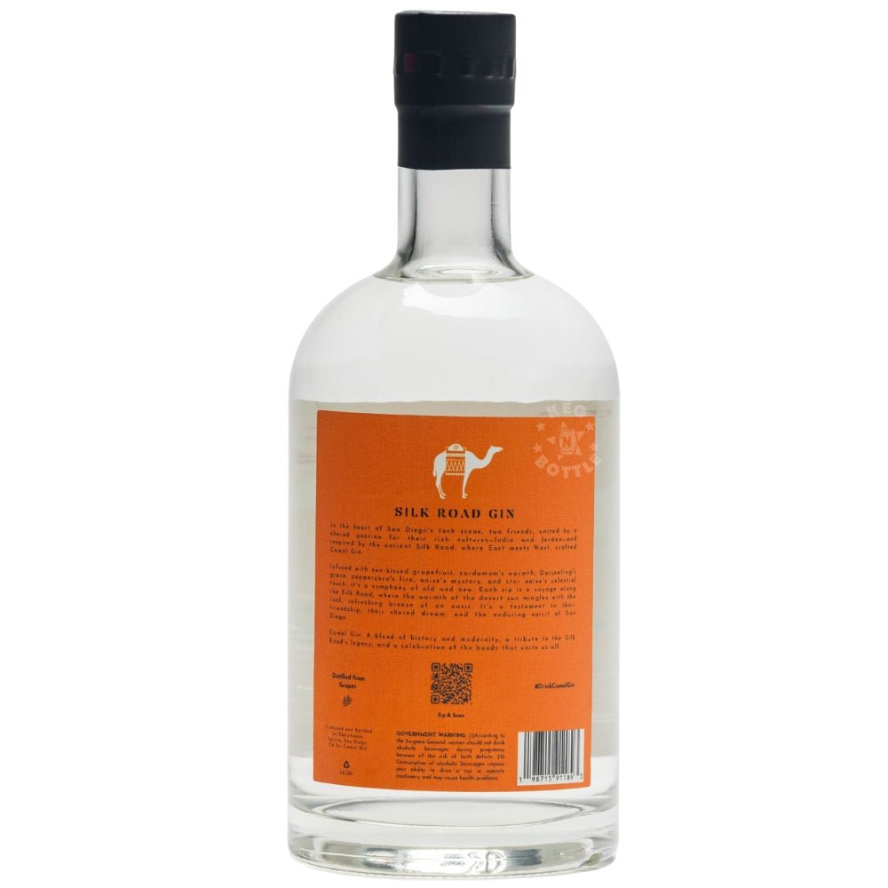 Camel Gin Silk Road Gin 750 ml bottle Back