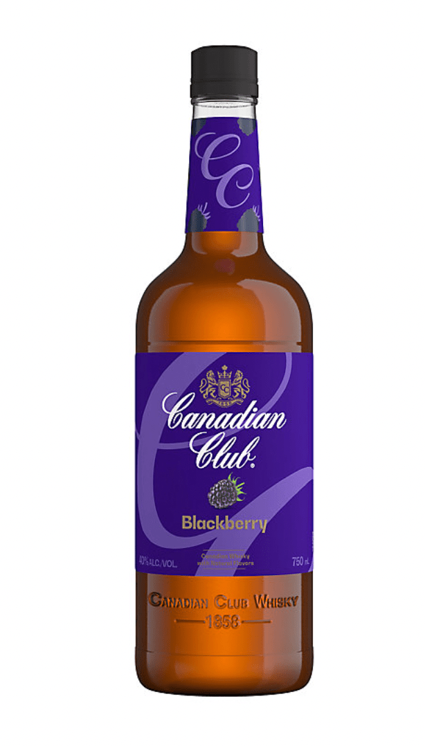 Canadian Club Blackberry Flavored Whiskey (750mL) | Keg N Bottle