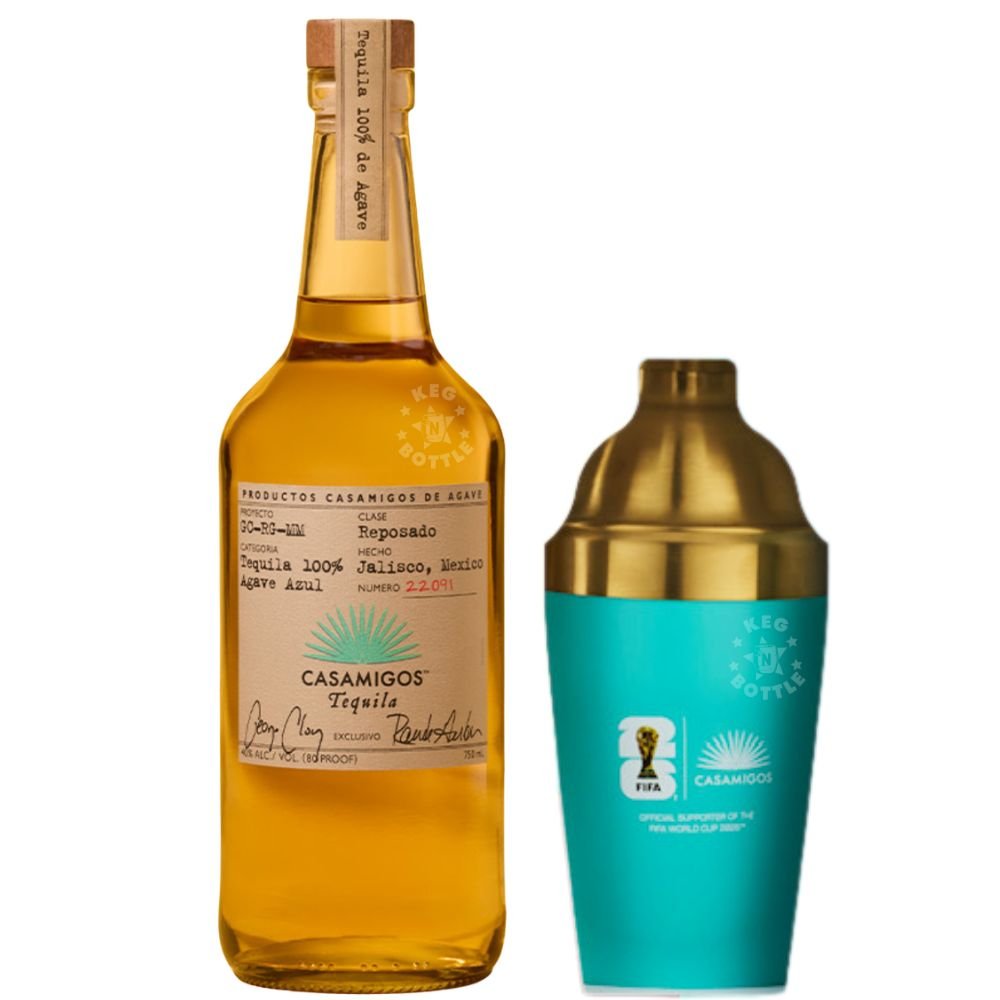 Casamigos Reposado tequila 750ml with FIFA World Cup 2026 limited edition shaker gift set