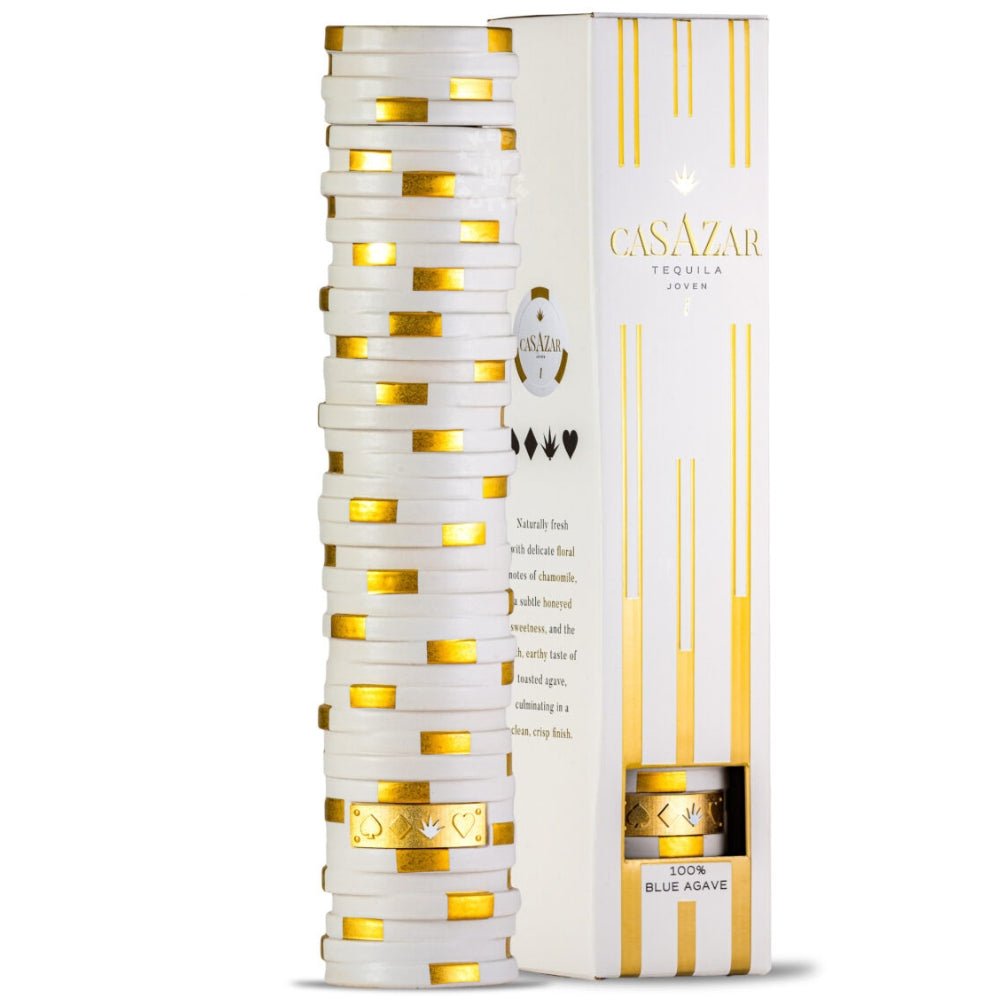 CasAzar Tequila Joven 100 percent blue agave premium tequila bottle